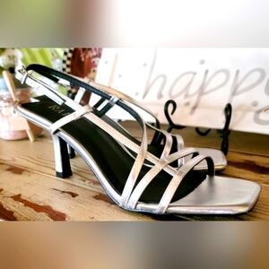 Metalic Silver RAID Strappy Sandals NEW